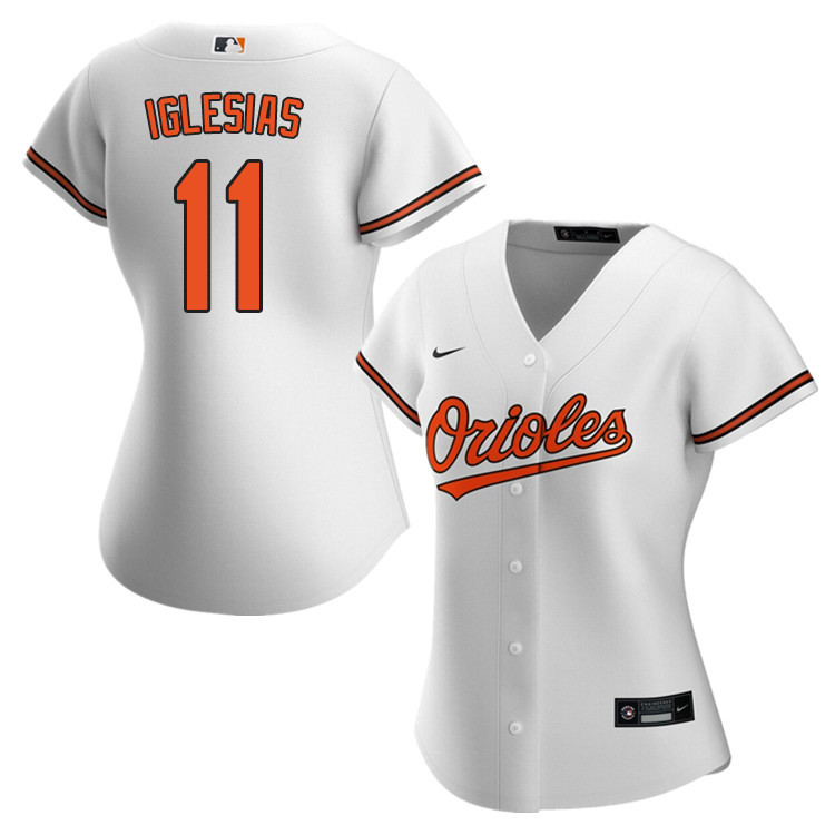 Nike Women #11 Jose Iglesias Baltimore Orioles Baseball Jerseys Sale-White